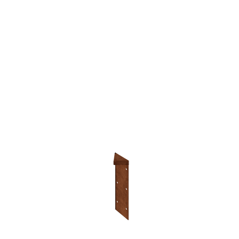 Jardinera de acero corten - Cantonera 180° - 30 cm