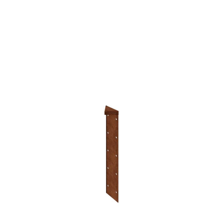 Jardinera de acero corten - Cantonera 180° - 50 cm