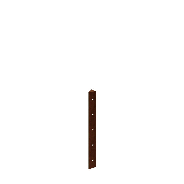 Cantonera de acero corten 45° 50 cm