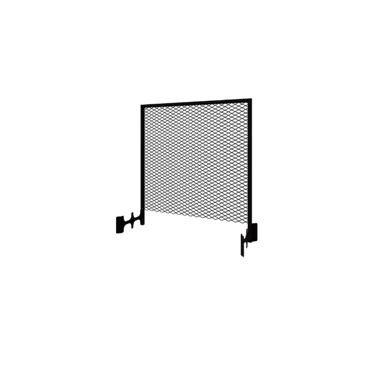 Enrejado para plantas trepadoras de acero - 110 x 3 x 117,5 cm - RAL9005 mate (negro) - Para jardinera 40 cm