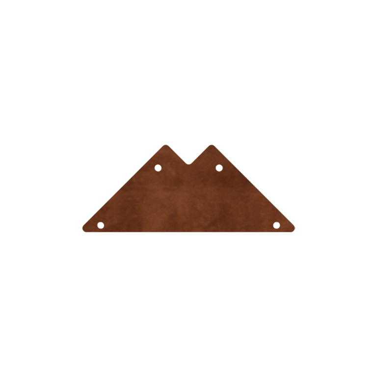 Jardinera de acero corten - Placa de unión - 90°