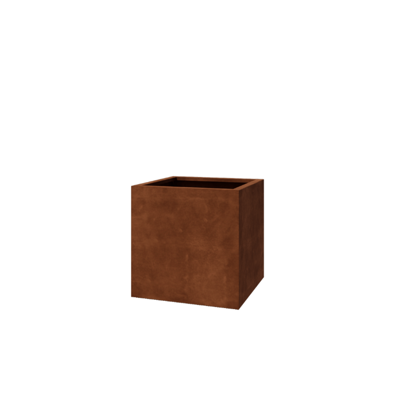 Jardinera de acero corten soldada Montana 70 x 70 x 70 cm