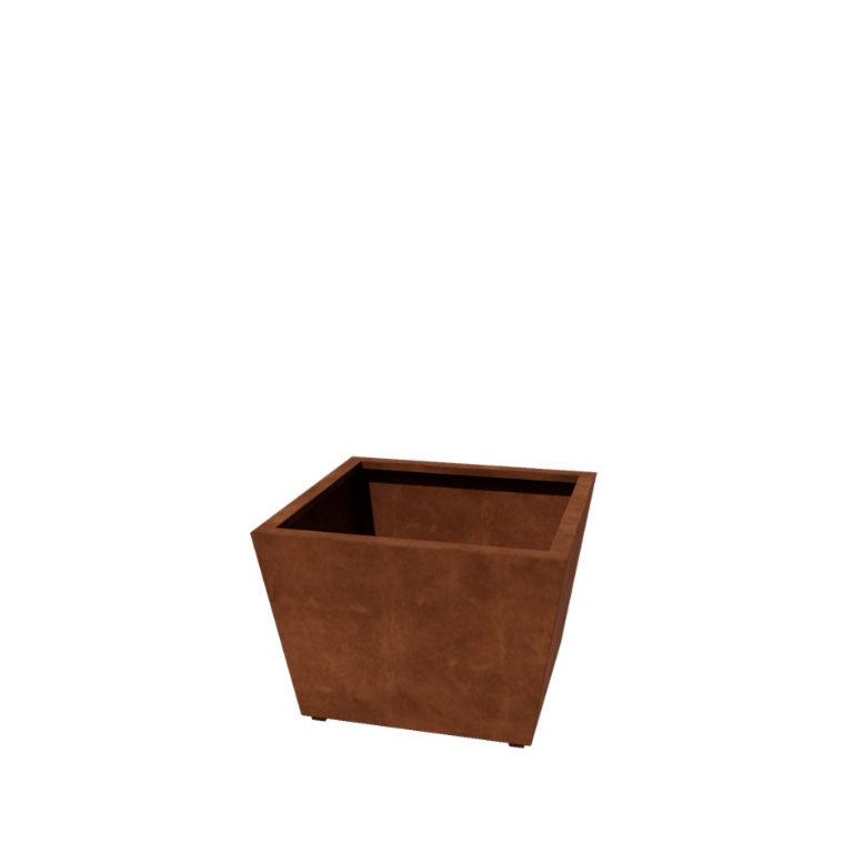 Jardinera de acero corten soldada Cono 80 x 80 x 50 cm
