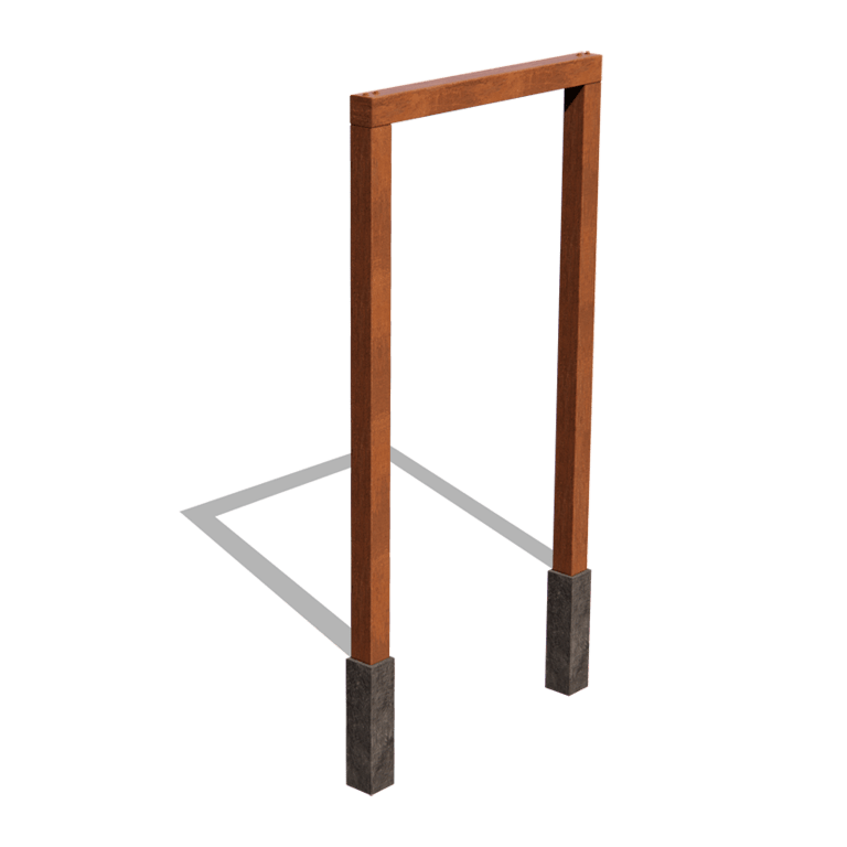Pérgola recta de acero corten 150 cm