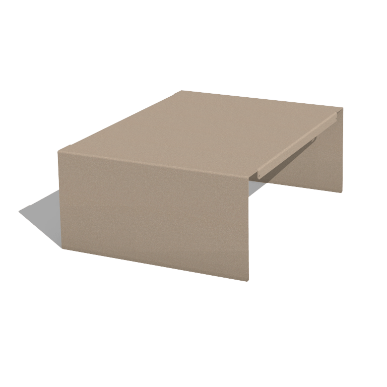 Plataforma para jardinera con tratamiento electrostático 40 x 51 x 20 cm