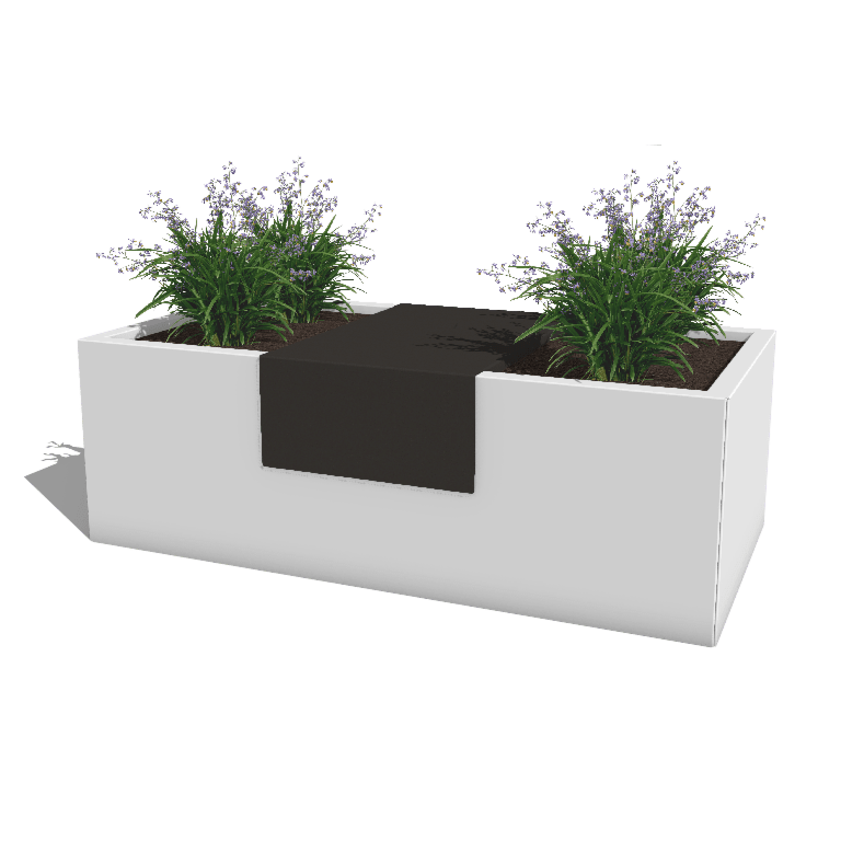 Plataforma para jardinera con tratamiento electrostático 40 x 61 x 20 cm