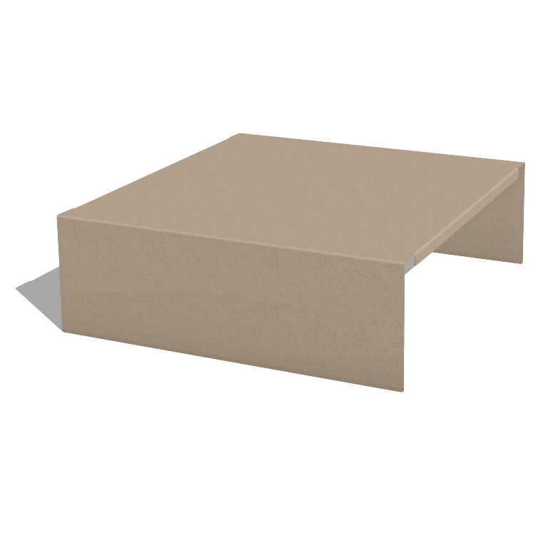 Plataforma para jardinera con tratamiento electrostático 60 x 61 x 20 cm