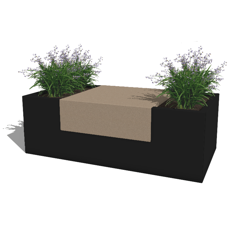 Plataforma para jardinera con tratamiento electrostático 60 x 61 x 20 cm