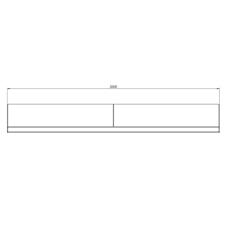 Muro de contención de acero corten recto 200 cm (altura 40 cm)