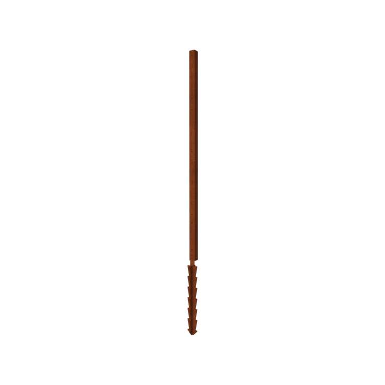 Valla de acero corten H poste esquinero con estaca de tierra 190 x 6 x 6 cm Valla de acero corten H poste esquinero con estaca de tierra 190 x 6 x 6 cm