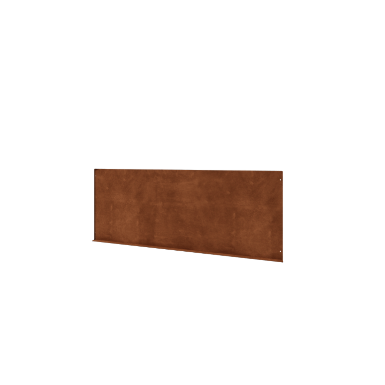 Celosía decorativa de acero corten V - Panel - 149 x 3 x 60 cm