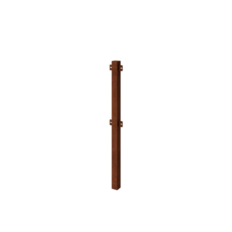Celosía decorativa de acero corten - Poste intermedio - 110 cm Celosía decorativa de acero corten - Poste intermedio - 110 cm