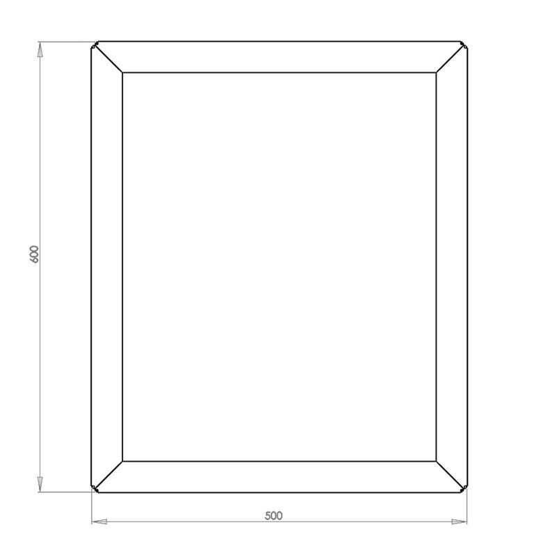 Jardinera de acero con tratamiento electrostático Texas 50 x 60 cm