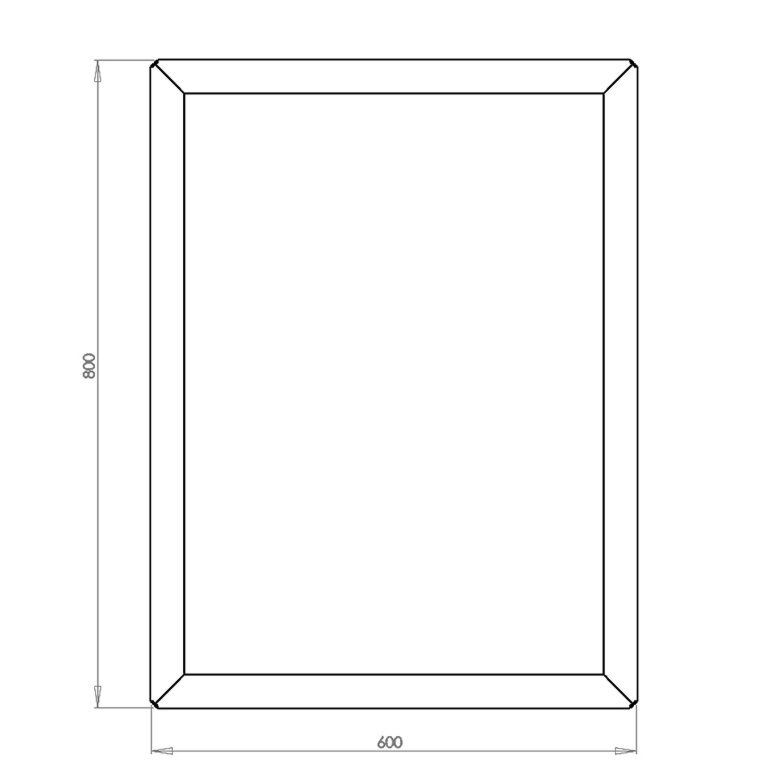 Jardinera de acero con tratamiento electrostático Texas 60 x 80 cm
