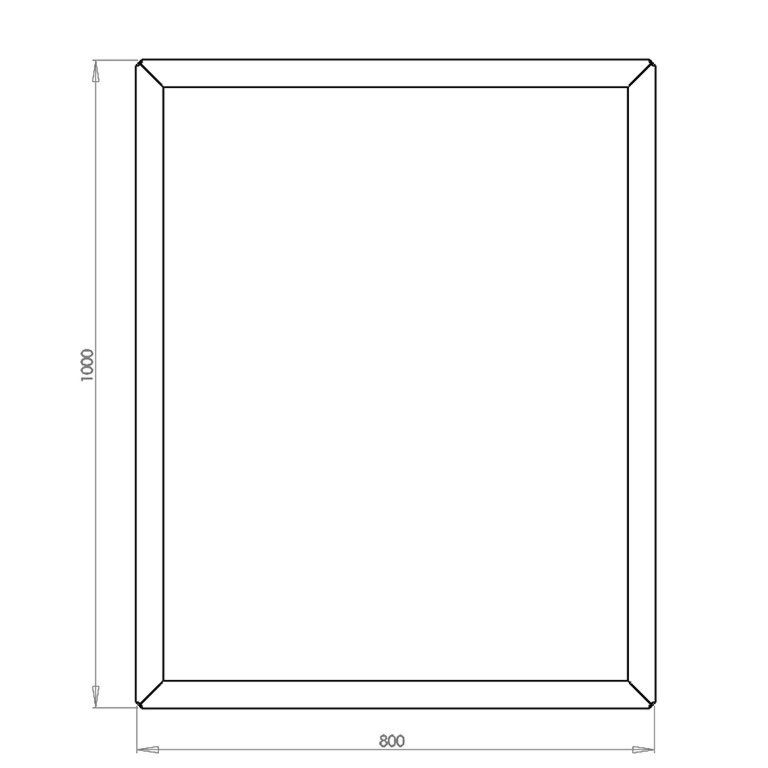 Jardinera de acero con tratamiento electrostático Texas 80 x 100 cm