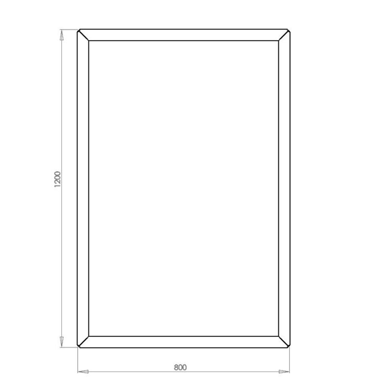 Jardinera de acero con tratamiento electrostático Texas 80 x 120 cm
