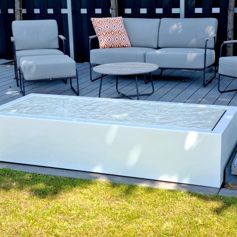 Mesa de agua de aluminio 200 x 80 x 40 cm