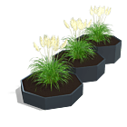 Jardinera de acero con tratamiento electrostático Chicago special III 800