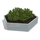 Jardinera de acero galvanizado Denver 1000