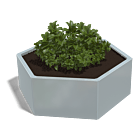 Jardinera de acero galvanizado Denver 600