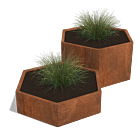 Jardinera de acero corten Denver special II 600