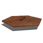 Tapa de acero corten para la Iron Fire 1000