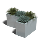 Jardinera de acero galvanizado Kansas 300