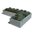 Jardinera de acero galvanizado Kansas 800