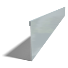 Bordura de acero galvanizado con borde doblado 130 mm (longitud: 2400 mm)