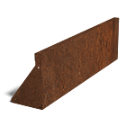 Muro de contención de acero corten recto 1000 mm (altura 300 mm)