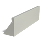 Muro de contención de acero con recubrimiento de polvo recto 1000 mm (altura 300 mm)