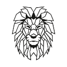 Decoración metálica de pared Lion 1.0