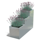 Jardinera de acero galvanizado Miami special III 400