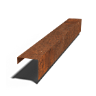 Perfil de recubrimiento de acero corten 150x150x50 (longitud 1500mm)