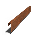 Perfil de recubrimiento de acero corten 150x50x50 (longitud 1500mm)