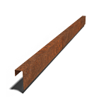 Perfil de recubrimiento de acero corten 150x60x50 (longitud 2400mm)