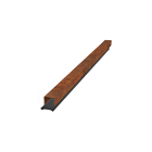 Perfil de recubrimiento de acero corten 50x60x50 (longitud 1500mm)