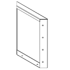 Panel de acero corten 400x300mm