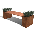 Mesa jardinera de acero corten Florida Gama L