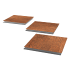Peldaño de acero corten Cuadrado 400x400