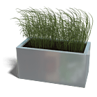 Jardinera de acero galvanizado Texas 400x800