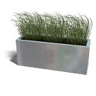Jardinera de acero galvanizado Texas 300x1000