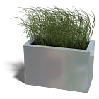 Jardinera de acero galvanizado Texas 300x600