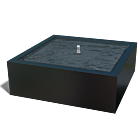 Mesa de agua de aluminio 1200x1200x400