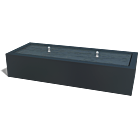 Mesa de agua de aluminio 2000x800x400