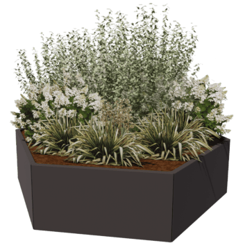 Jardinera de acero con tratamiento electrostático Denver 100