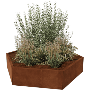 Jardinera de acero corten Denver 80