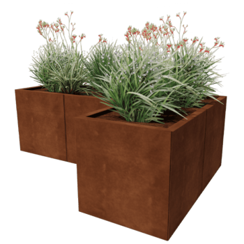 Jardinera de acero corten Kansas 50