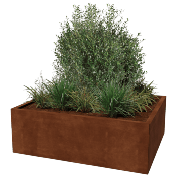 Jardinera de acero corten Texas 100 x 120 cm
