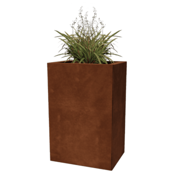 Jardinera de acero corten Texas 30 x 40 cm